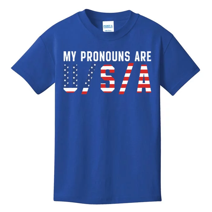 My Pronouns Are Usa Apparel Kids T-Shirt