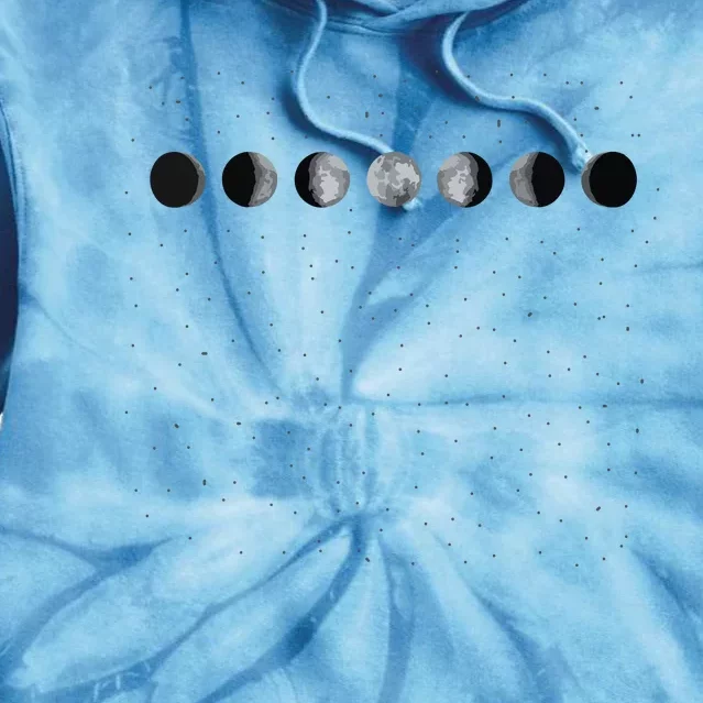 Moon Phases Astronomy Tie Dye Hoodie