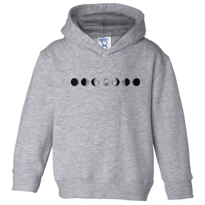 Moon Phases Astronomy Toddler Hoodie