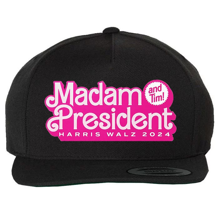 Madam President (And Tim!) Kamala Harris & Tim Walz Wool Snapback Cap