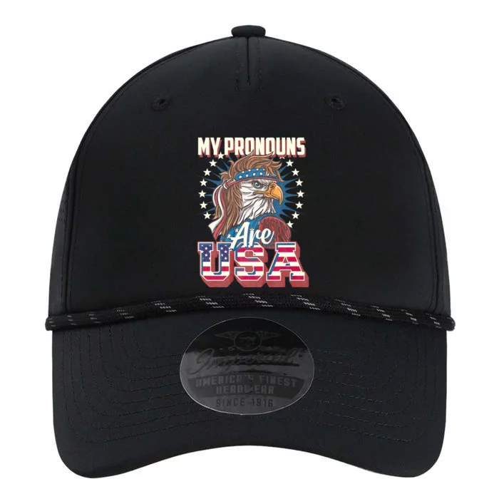 My Pronouns Are Usa Funny American Saying Performance The Dyno Cap