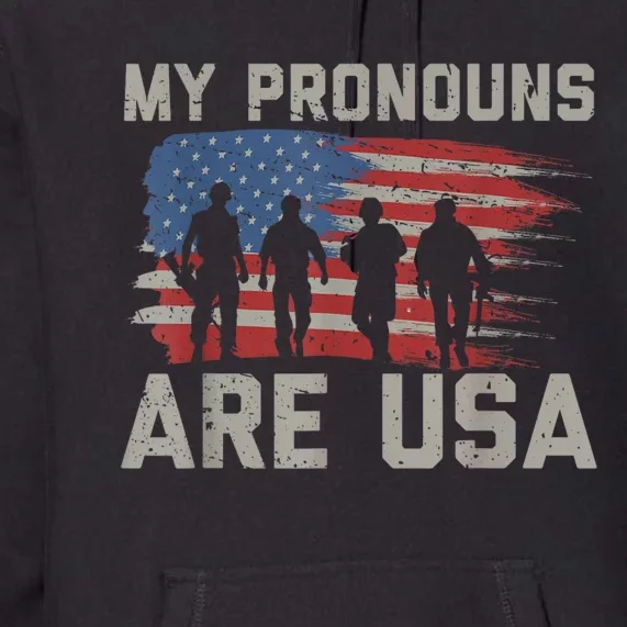 My Pronouns Are Usa Premium Hoodie