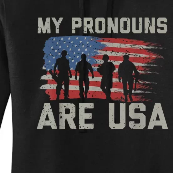 My Pronouns Are Usa Women's Pullover Hoodie