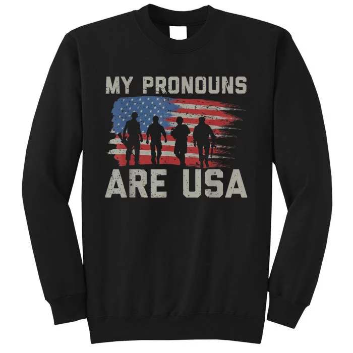 My Pronouns Are Usa Tall Sweatshirt