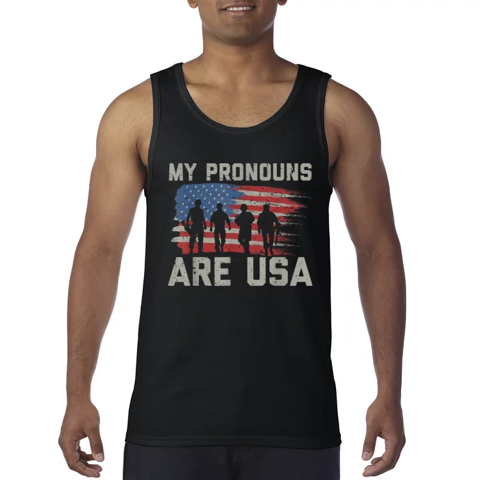 My Pronouns Are Usa Tank Top