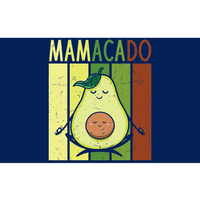 Mamacado Pregnancy Avocado Yoga Meditation Cute Mother's Day Bumper Sticker