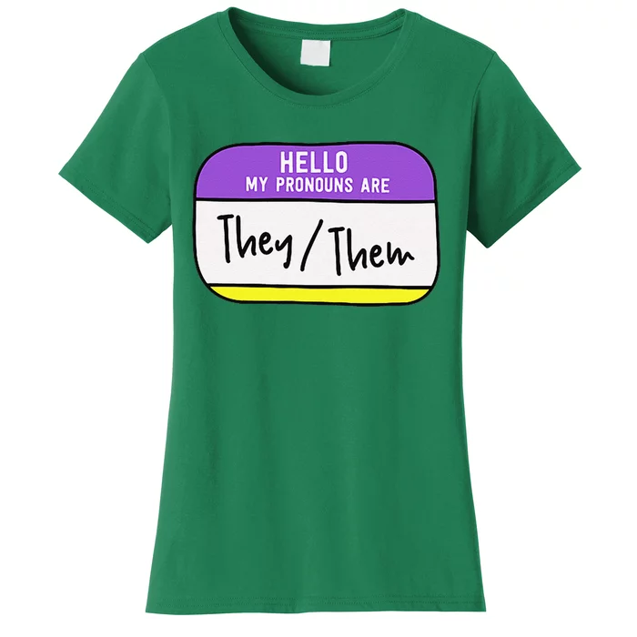 My Pronouns Are They Them Gender Pride Lgbt Women's T-Shirt