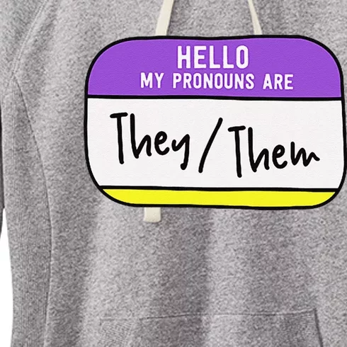 My Pronouns Are They Them Gender Pride Lgbt Women's Fleece Hoodie