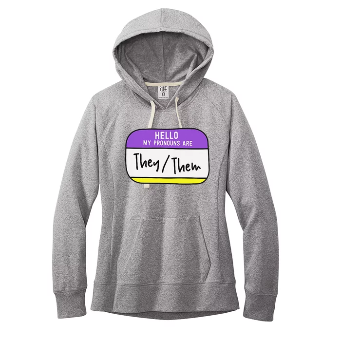 My Pronouns Are They Them Gender Pride Lgbt Women's Fleece Hoodie