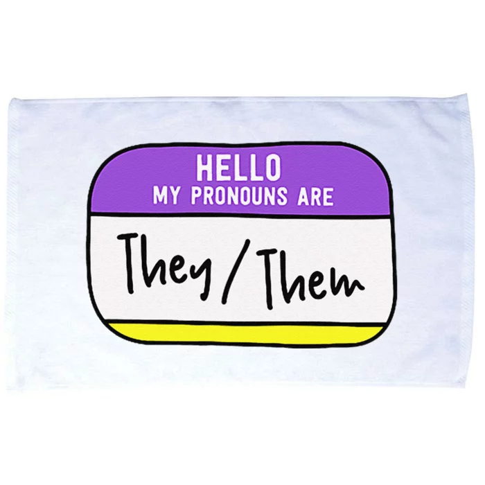 My Pronouns Are They Them Gender Pride Lgbt Microfiber Hand Towel