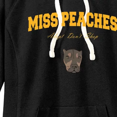 Miss Peaches Adopt Don’T Shop Women's Fleece Hoodie