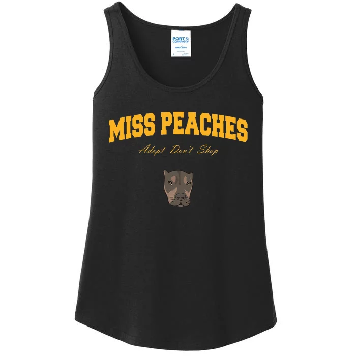 Miss Peaches Adopt Don’T Shop Ladies Essential Tank