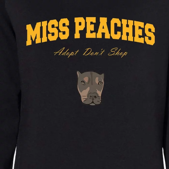 Miss Peaches Adopt Don’T Shop Womens California Wash Sweatshirt