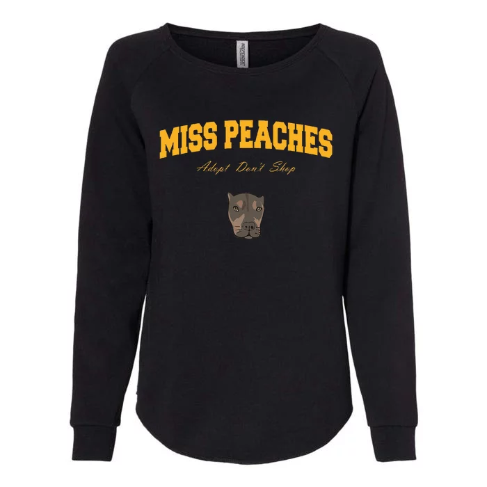 Miss Peaches Adopt Don’T Shop Womens California Wash Sweatshirt