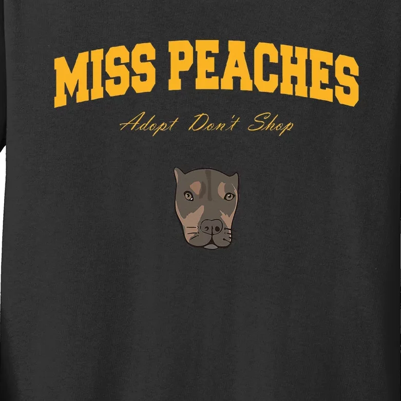 Miss Peaches Adopt Don’T Shop Kids Long Sleeve Shirt