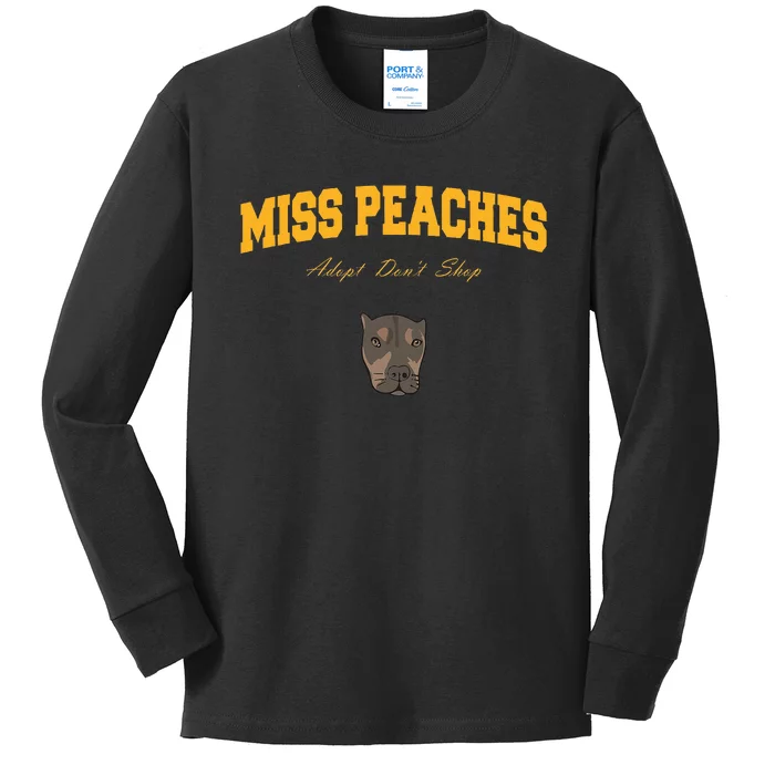 Miss Peaches Adopt Don’T Shop Kids Long Sleeve Shirt