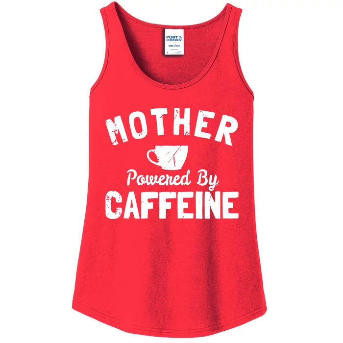 Mother Powered By Caffeine Ladies Essential Tank