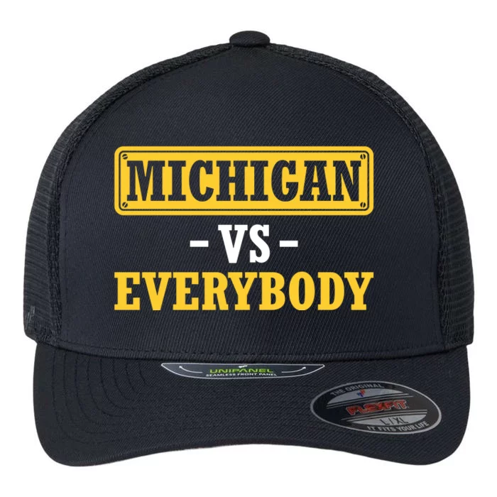 Michigan Pride Bold Statement Apparel For Sports Fans Flexfit Unipanel Trucker Cap