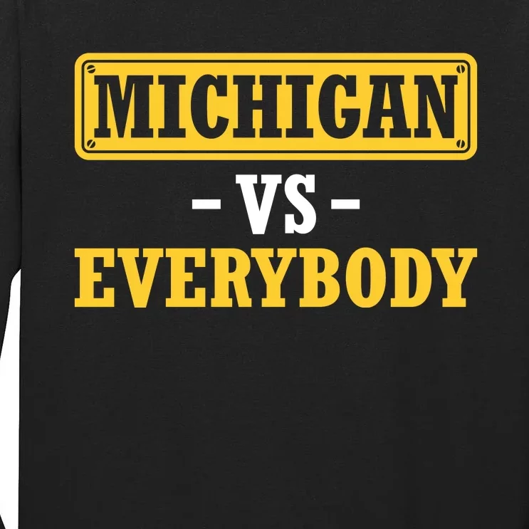 Michigan Pride Bold Statement Apparel For Sports Fans Tall Long Sleeve T-Shirt