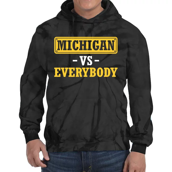 Michigan Pride Bold Statement Apparel For Sports Fans Tie Dye Hoodie