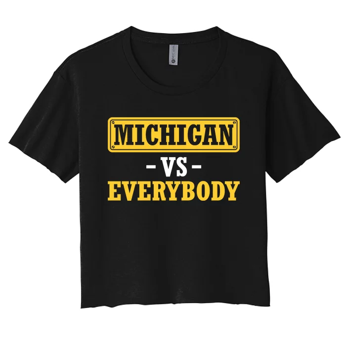 Michigan Pride Bold Statement Apparel For Sports Fans Women's Crop Top Tee