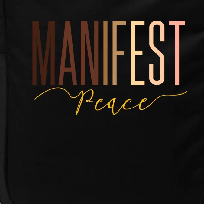 Manifest Peace Black Pride Juneteenth Celebrate Melanin Gift Impact Tech Backpack