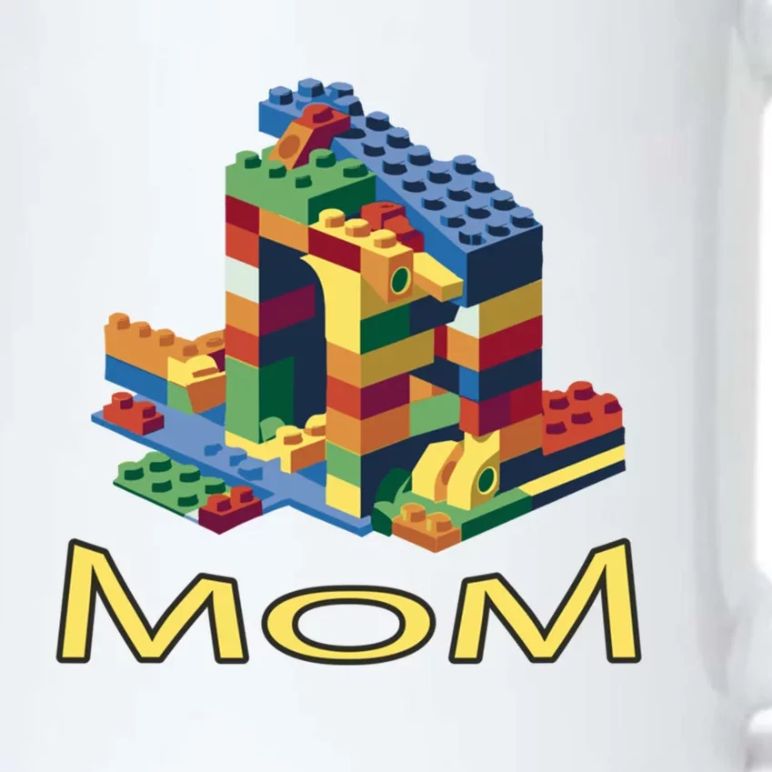 Mom Parent Brick Master Builder Building Blocks Set Family Gift Black Color Changing Mug