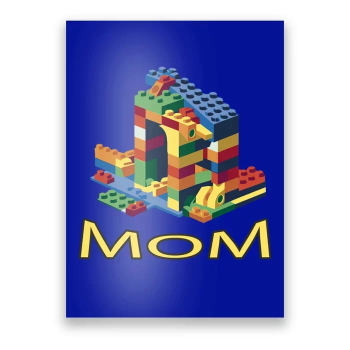 Mom Parent Brick Master Builder Building Blocks Set Family Gift Poster