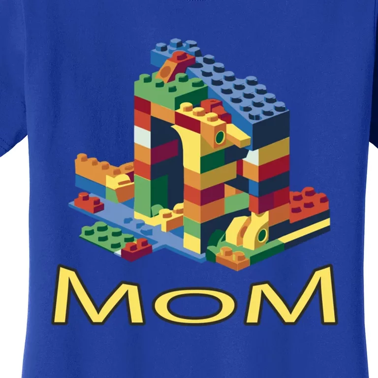 Mom Parent Brick Master Builder Building Blocks Set Family Gift Women's T-Shirt