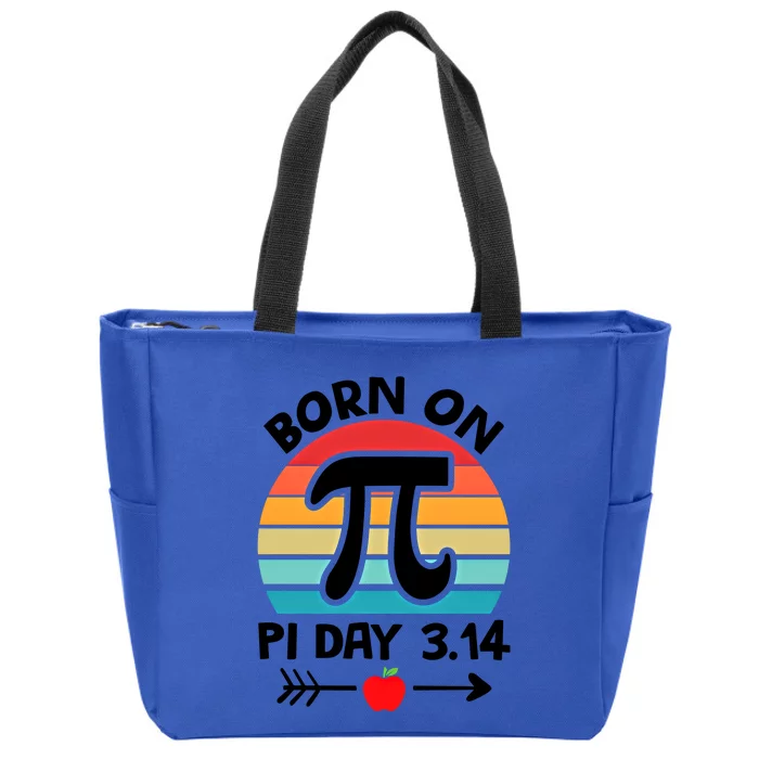 Math Pi Birthday Born On Pi Day Cute Gift Zip Tote Bag