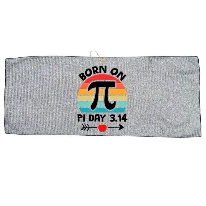 Math Pi Birthday Born On Pi Day Cute Gift Large Microfiber Waffle Golf Towel