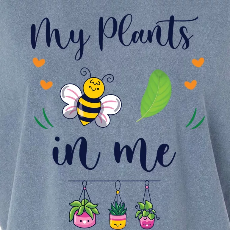 My Plants Becute Giftleaf In Me Cute Gift Funny Plant Mom Gift Garment-Dyed Women's Muscle Tee