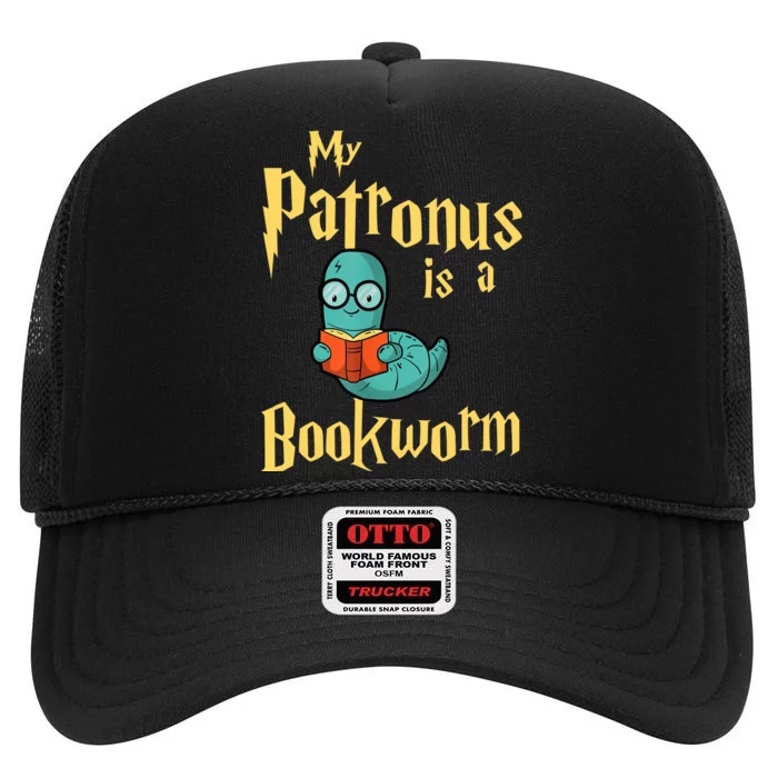 My Patronus Bookworm High Crown Mesh Trucker Hat