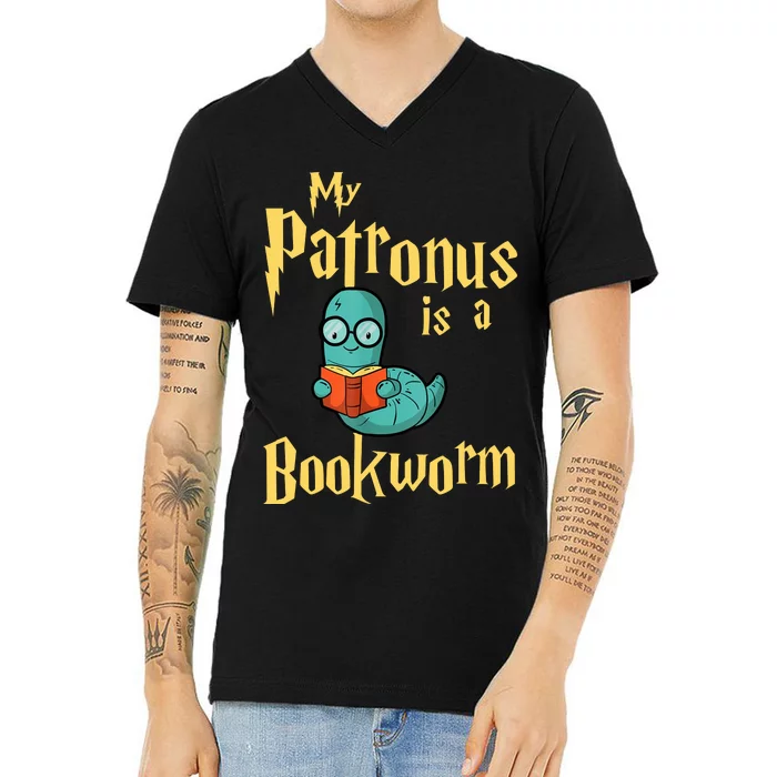 My Patronus Bookworm V-Neck T-Shirt