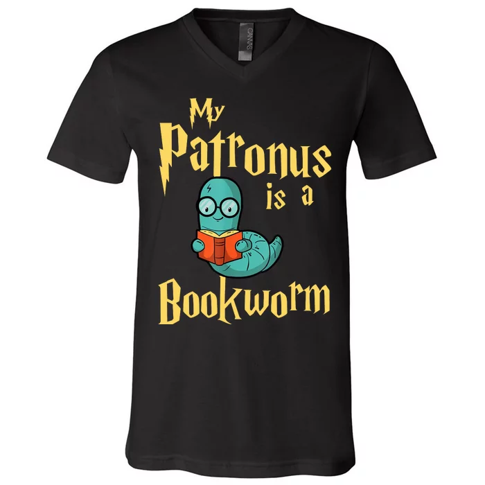 My Patronus Bookworm V-Neck T-Shirt