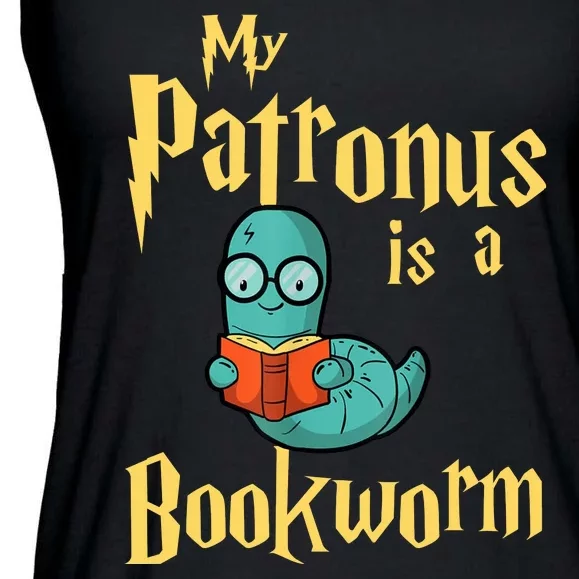 My Patronus Bookworm Ladies Essential Flowy Tank