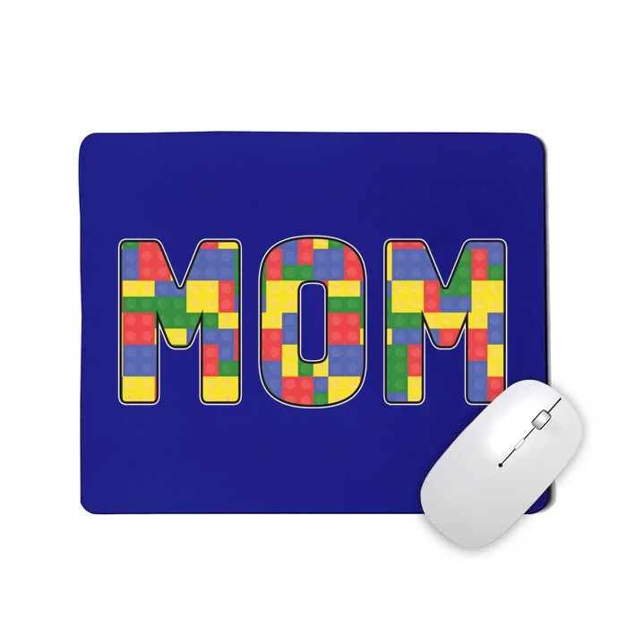 Mom Parents Brick Master Builder Building Blocks Set Family Funny Gift Mousepad