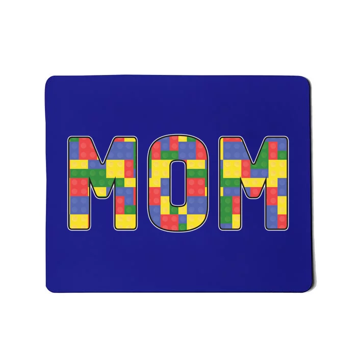 Mom Parents Brick Master Builder Building Blocks Set Family Funny Gift Mousepad