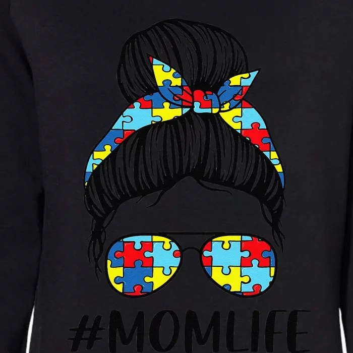 Momlife Puzzle Bandana For Women, Autism Awareness Womens California Wash Sweatshirt