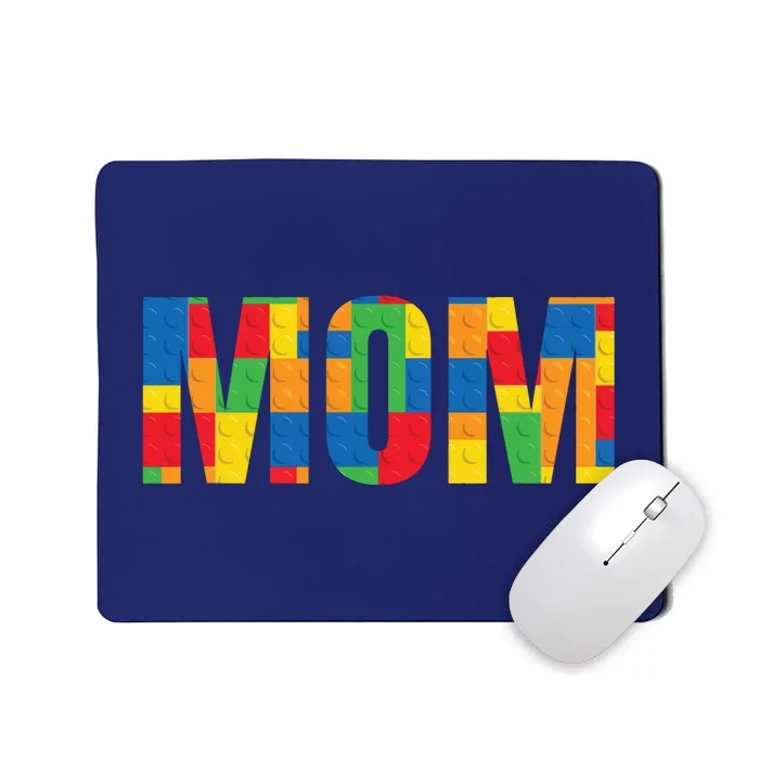 Mom Parent Brick Master Builder Building Blocks Set Family Mousepad