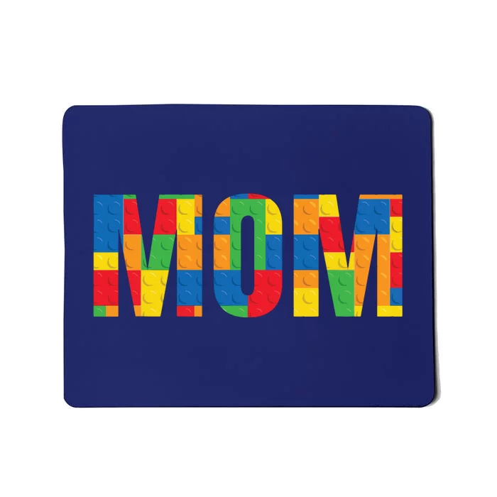 Mom Parent Brick Master Builder Building Blocks Set Family Mousepad