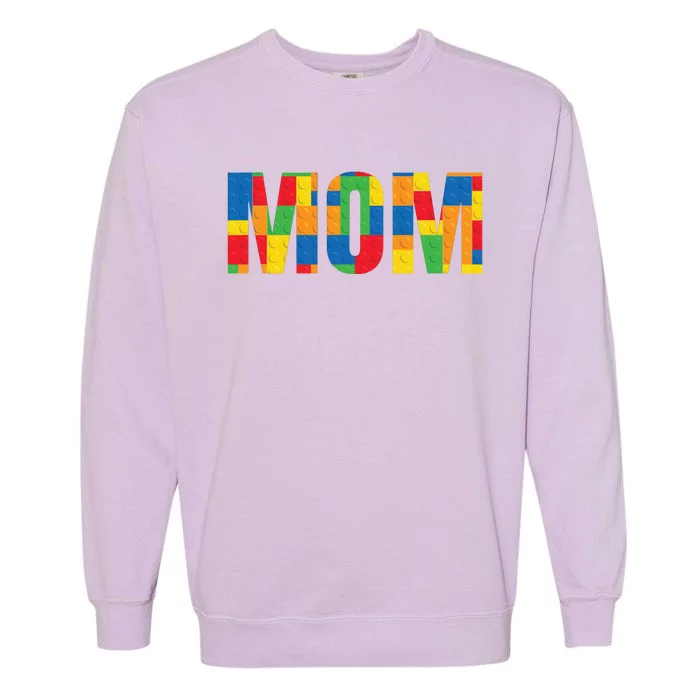 Mom Parent Brick Master Builder Building Blocks Set Family Garment-Dyed Sweatshirt