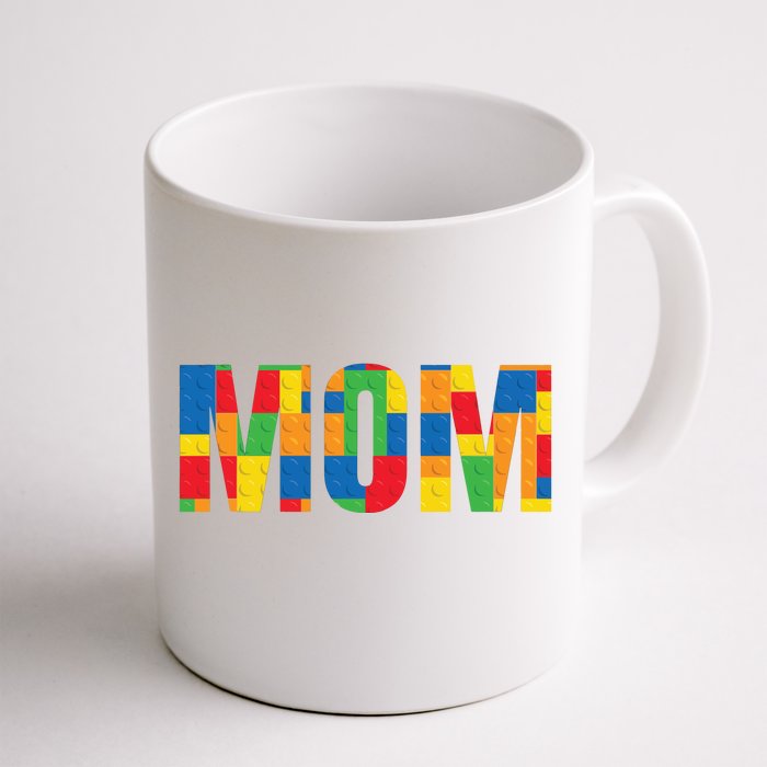 Mom Parent Brick Master Builder Building Blocks Set Family Front & Back Coffee Mug