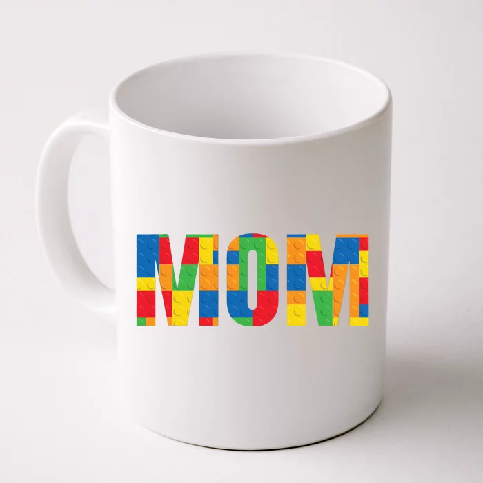 Mom Parent Brick Master Builder Building Blocks Set Family Front & Back Coffee Mug