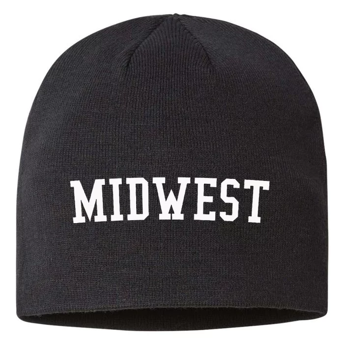 Midwest Prep Block Lettering Vintage Style 8 1/2in Sustainable Knit Beanie