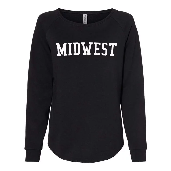 Midwest Prep Block Lettering Vintage Style Womens California Wash Sweatshirt