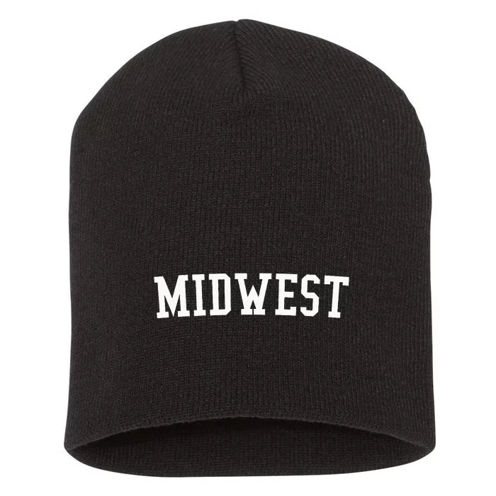 Midwest Prep Block Lettering Vintage Style Short Acrylic Beanie