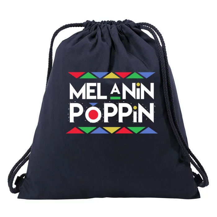 Melanin Poppin! Black Beauty African Pride Gift Drawstring Bag