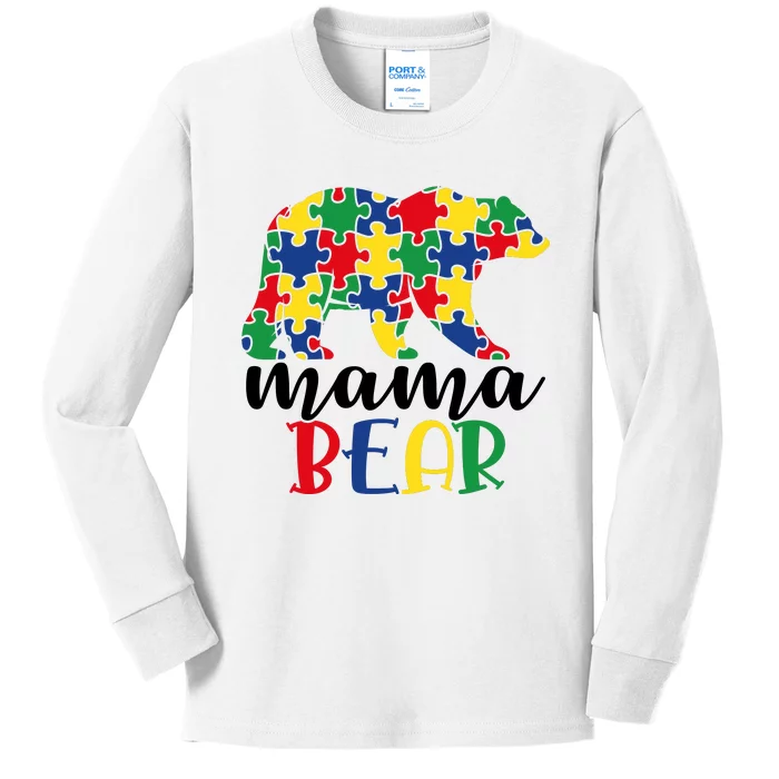 Mama Papa Bear Kids Long Sleeve Shirt