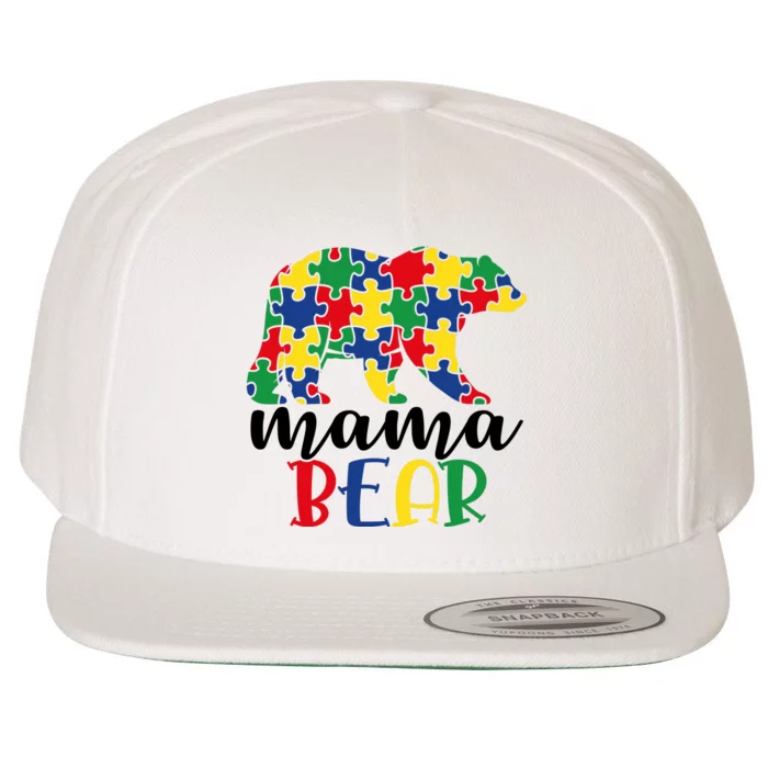 Mama Papa Bear Wool Snapback Cap